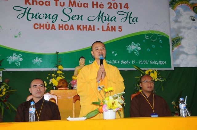 Bế mạc,khóa tu,mùa hè, chùa Hoa Khai, năm 2014