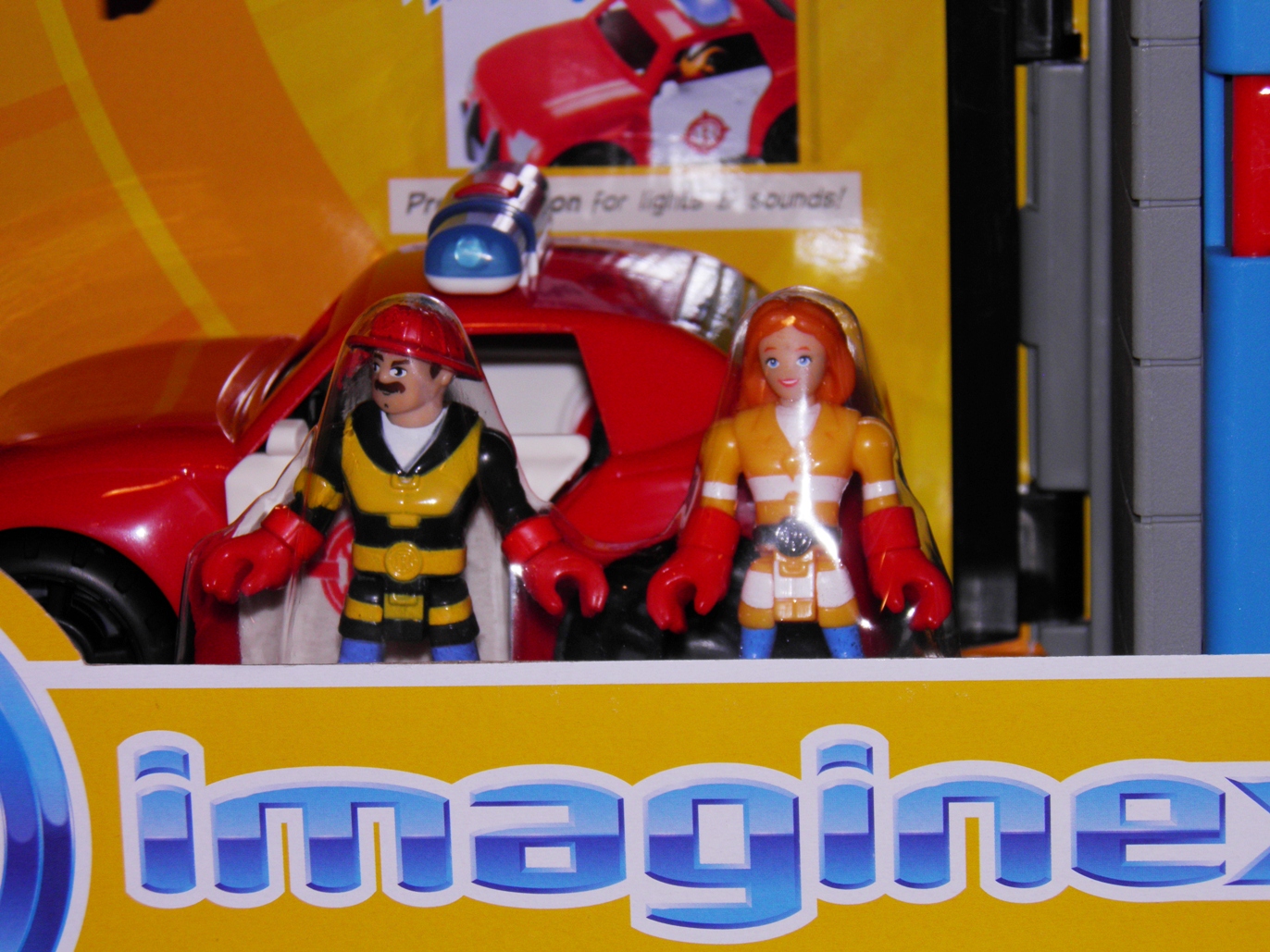 Fisher Price Imaginext Rescue Heroes Fire girl Billy Blazes fireman Wendy Waters 