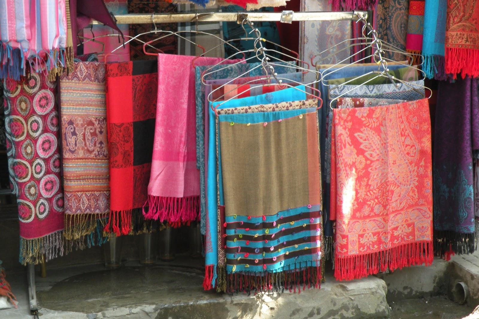 Local style Pashmina shawls, a versatile accessory for colder days