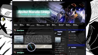Free Download Template Bagus dan keren terbaru Anime Naruto Unixq