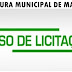 AVISO DE LICITAÇÃO DA PREFEITURA DE MANICORÉ 2015