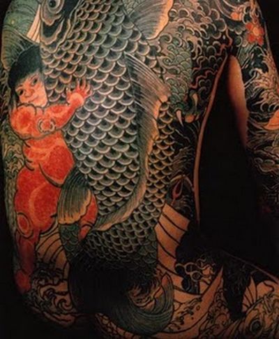 koi fish tattoo Point to the image and click to enlarge view