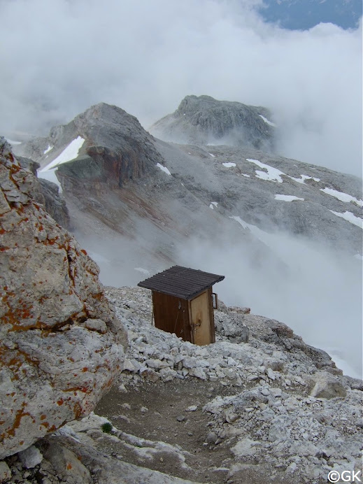 Toilette in über 3100 Metern