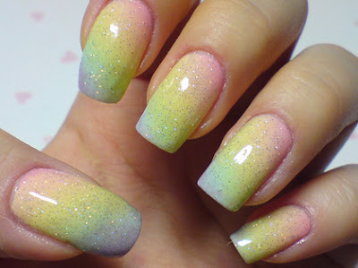 The Little Butterfly Diary Pastel Rainbow Nails