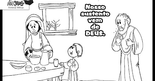 Resultado de imagem para Elias e a viúva de Sarepta para crianças