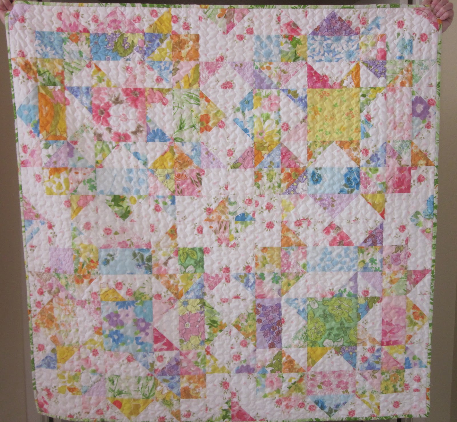  Zany Quilter Vintage Sheet Swoon Quilt....