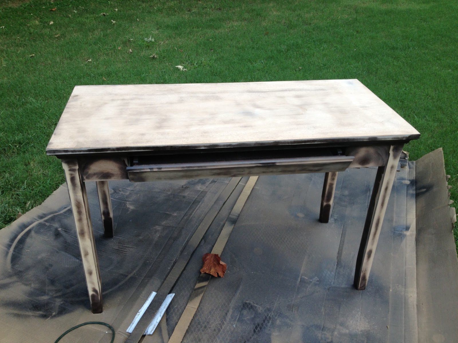 Lynsey Crafts Painted and Stained Desk