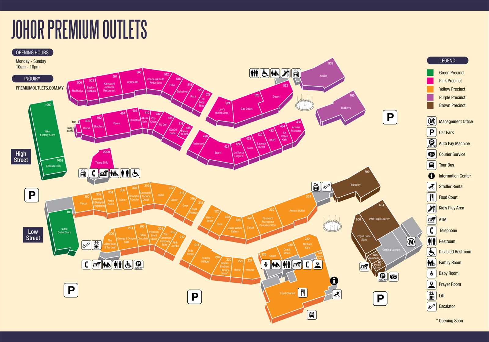 Johor Premium Outlet Brands List - Must Visit Premium Brand Outlets