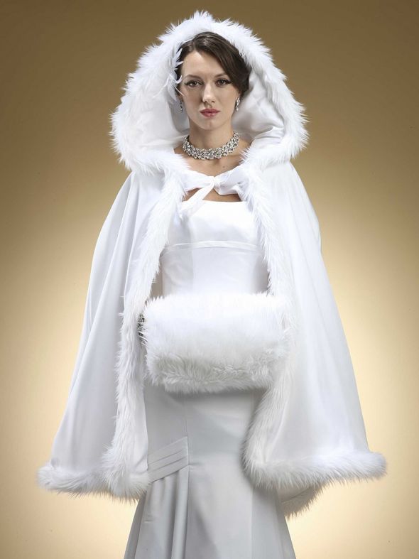 Winter wedding dress mature bride