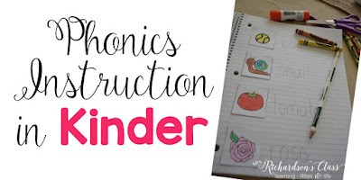 Guest Blogger: Phonics Instruction in Kinder - Apples and ABC's
