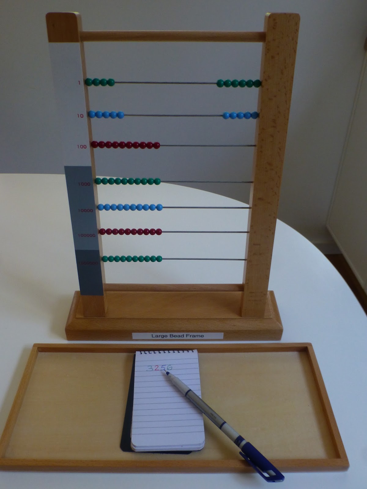 Family FECS Montessori Activity Small Bead Frame Forming Numbers