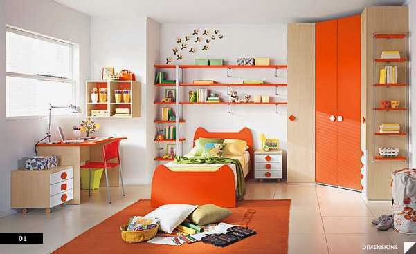 Contemporary Style Bedroom for Kids