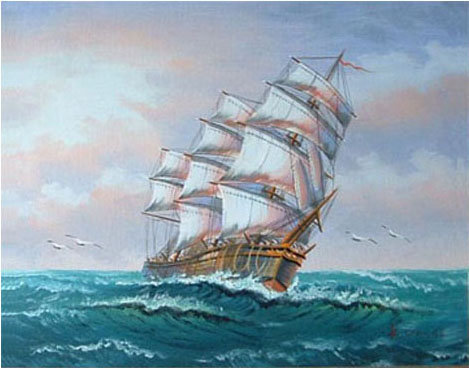 Little ship, tomatoes and