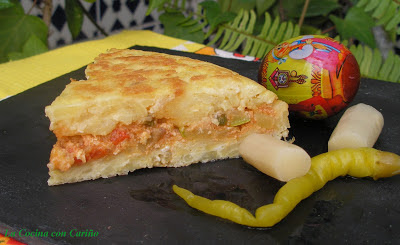 Tortilla De Patatas Rellena De Pisto
