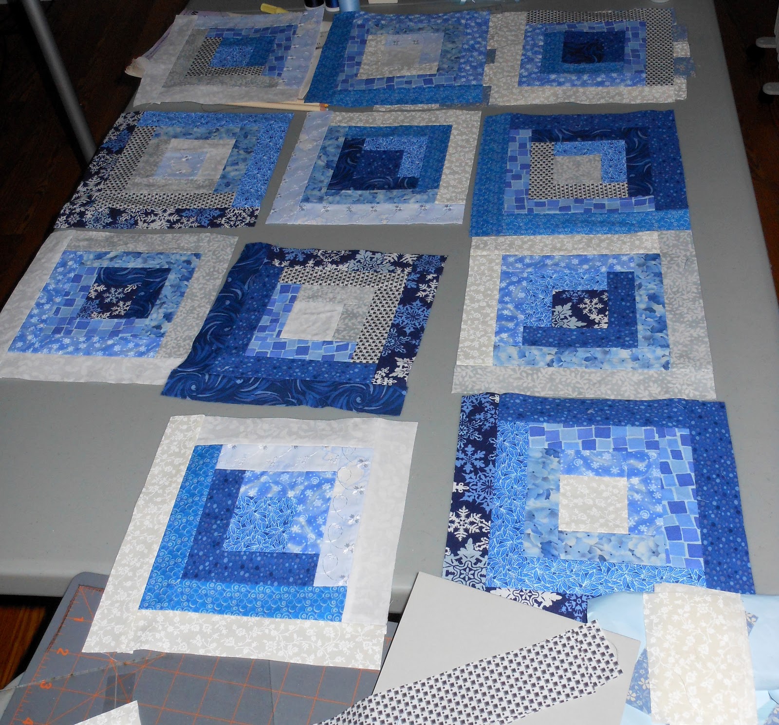 Sewing, My Other Hobby Log Cabin Baby Quilt