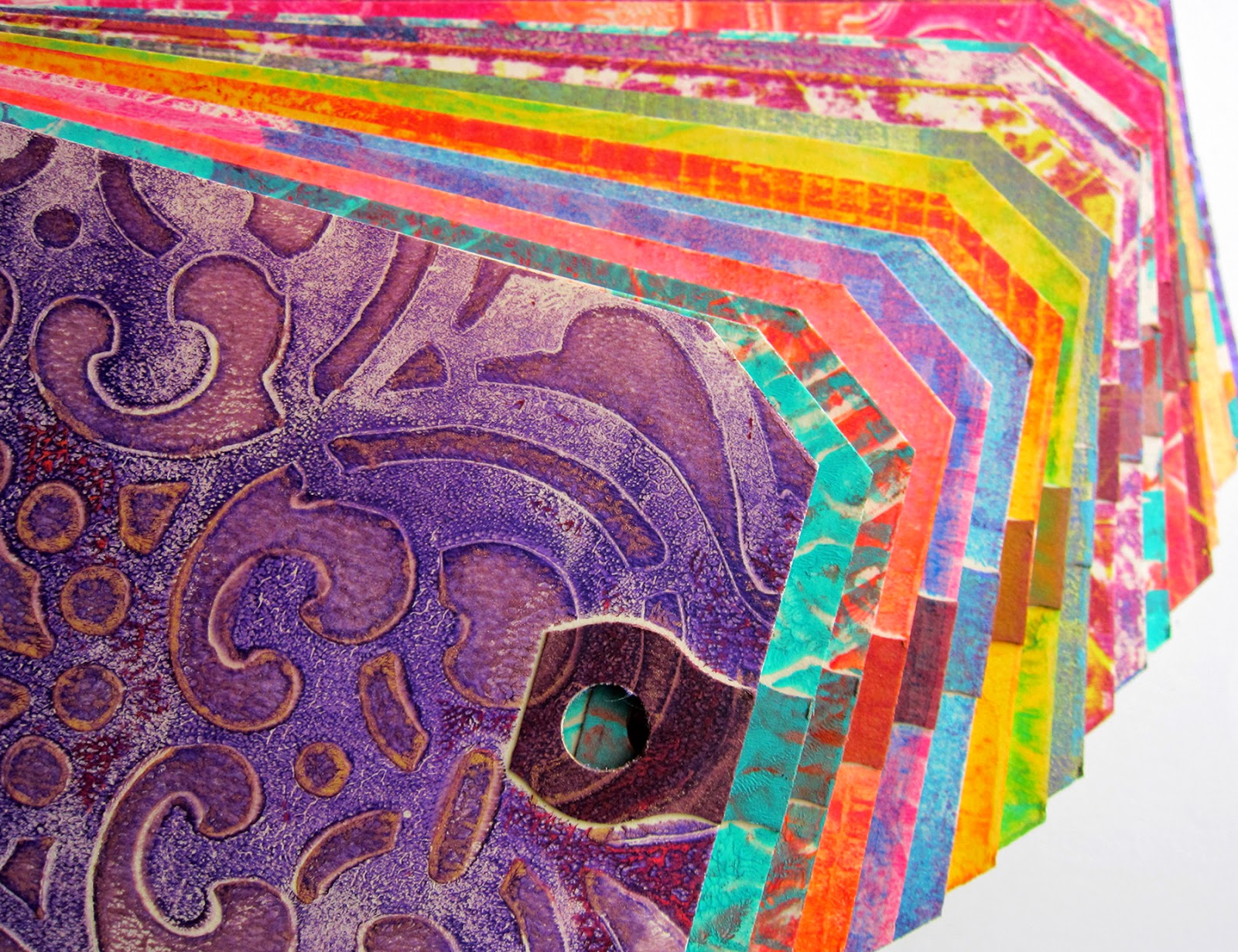 Printing with Gelli Arts® Printing with Small Gelli® Plates!