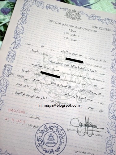 Contoh Surat Nikah Johor Contoh Surat Terbaru