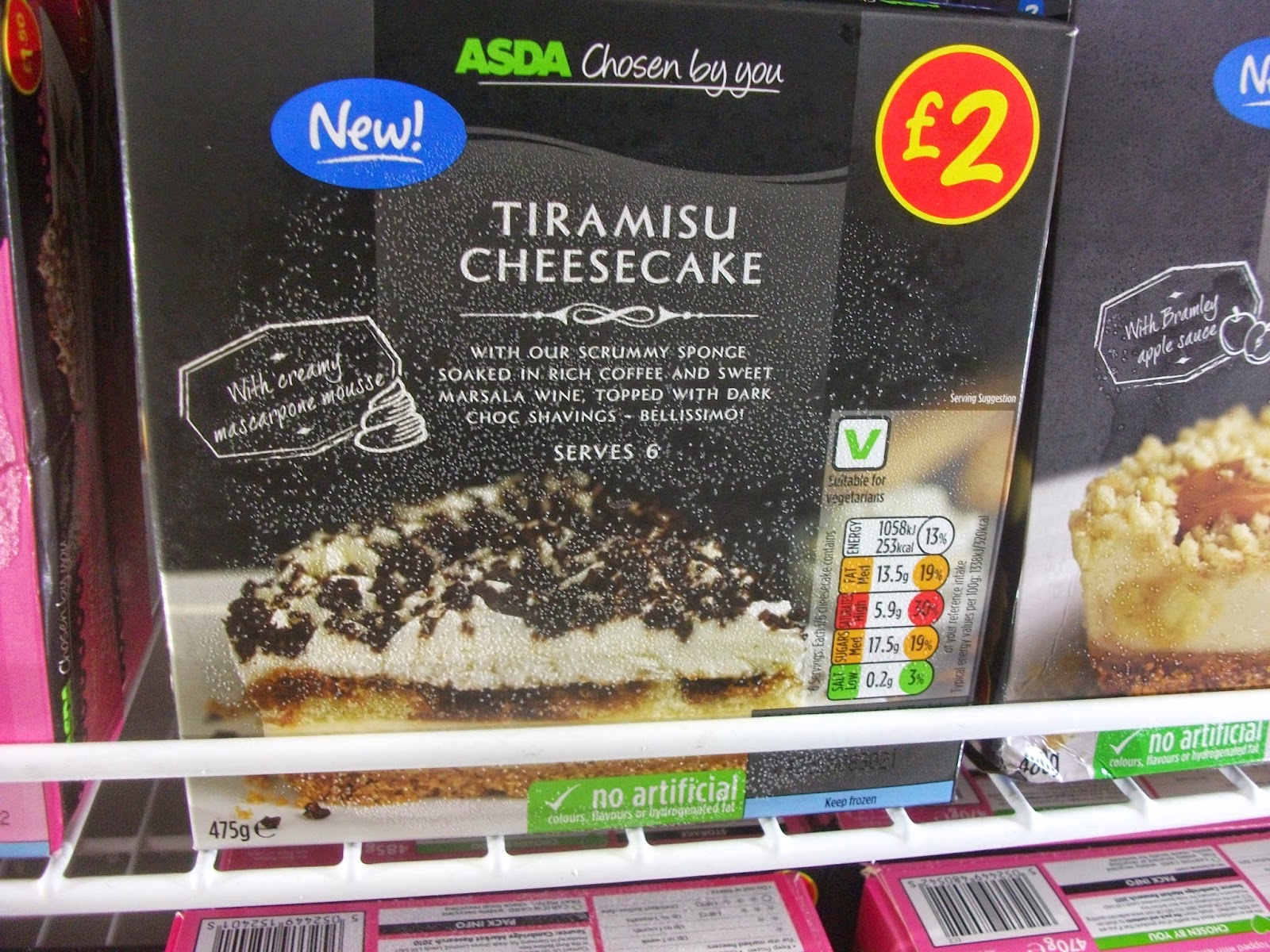 New at Asda! Dessert Hybrids, Cheesecakes, Gateaus, Pies, Ice Creams etc.