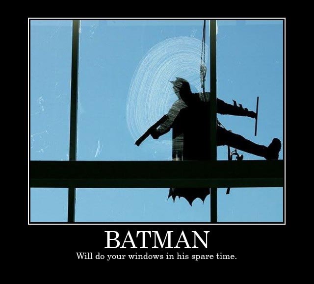 Window Cleaning Universe Batman Window Washer