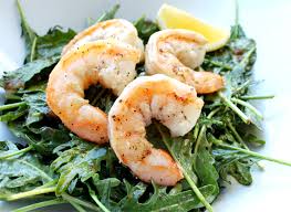 Gambas Escaldadas Con Vinagreta De Limón
