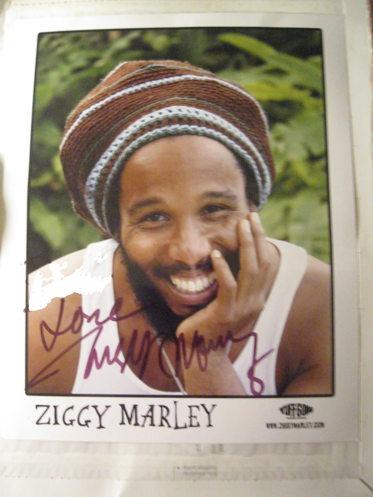 Autograph VIP Success 2012 "Ziggy" Marley, Jamaican musician and