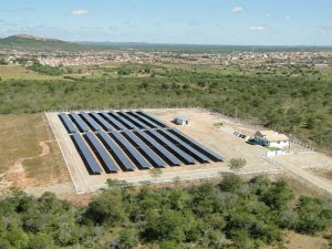 vista aérea da usina solar MPX Tauá