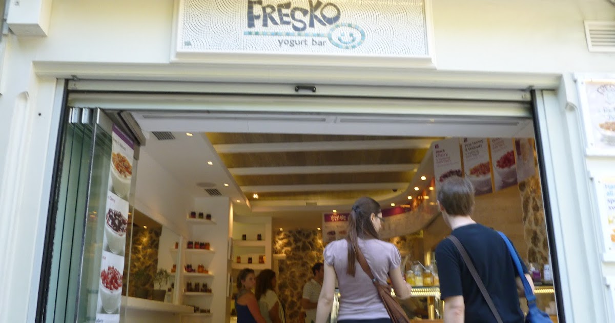 Wandering Voyager FRESKO yogurt bar in Athens
