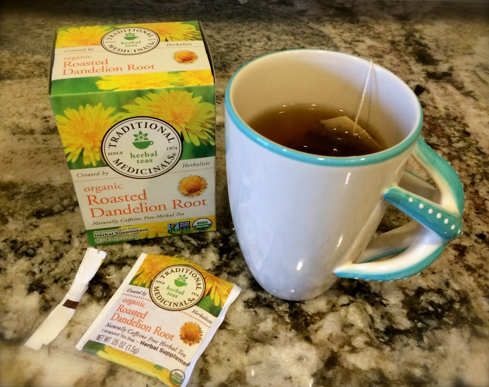 THRIVE Natural Family Living Dandelion Root Tea My Healthy Caffiene