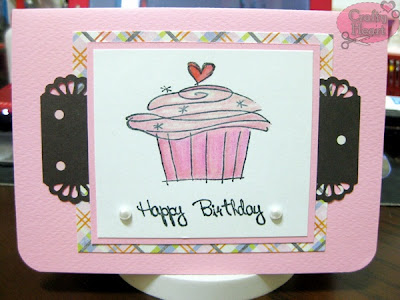 Handmade Card - Happy Birthday Cupcake