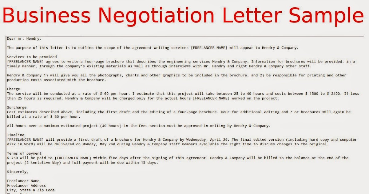 6 samples of business letter format to write a perfect letters