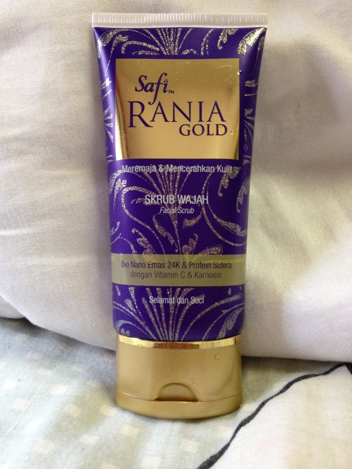Cik Bab Bebels Product Review Safi Rania Gold Facial Scrub