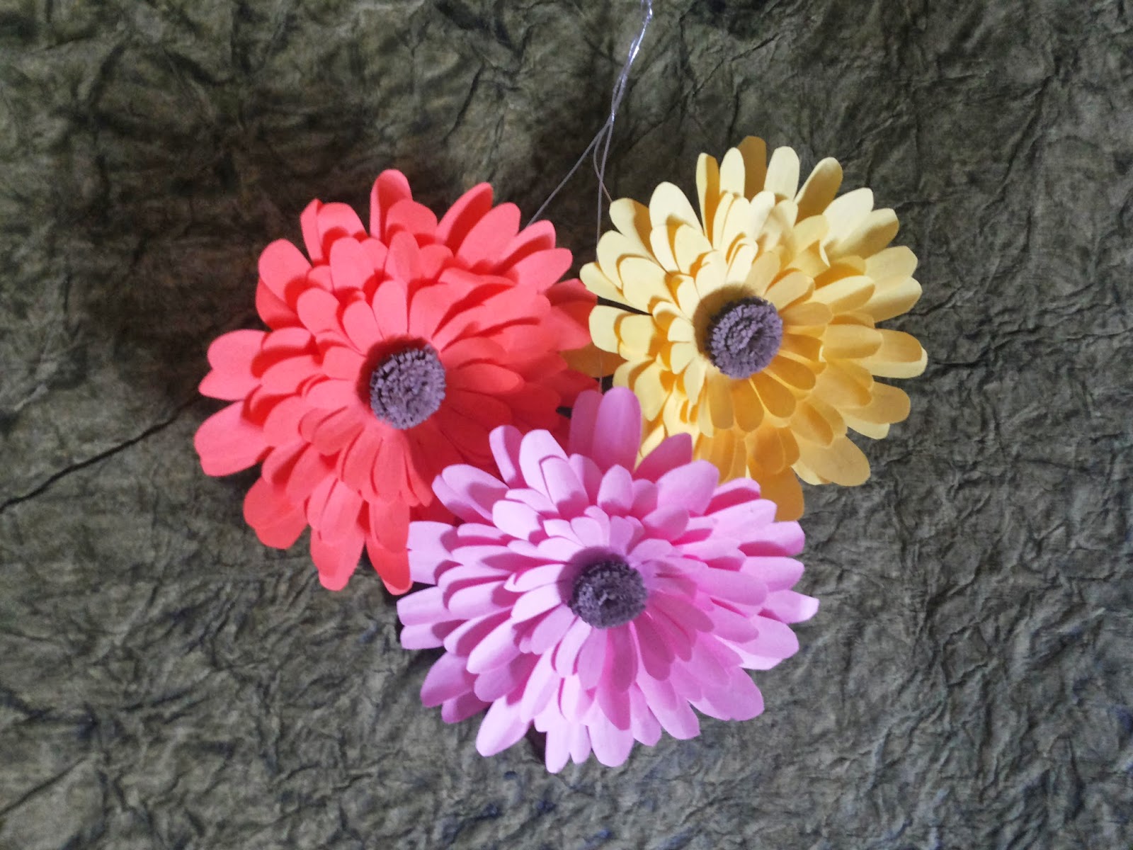 My Quilling Zone Quilled Gerbera flowers