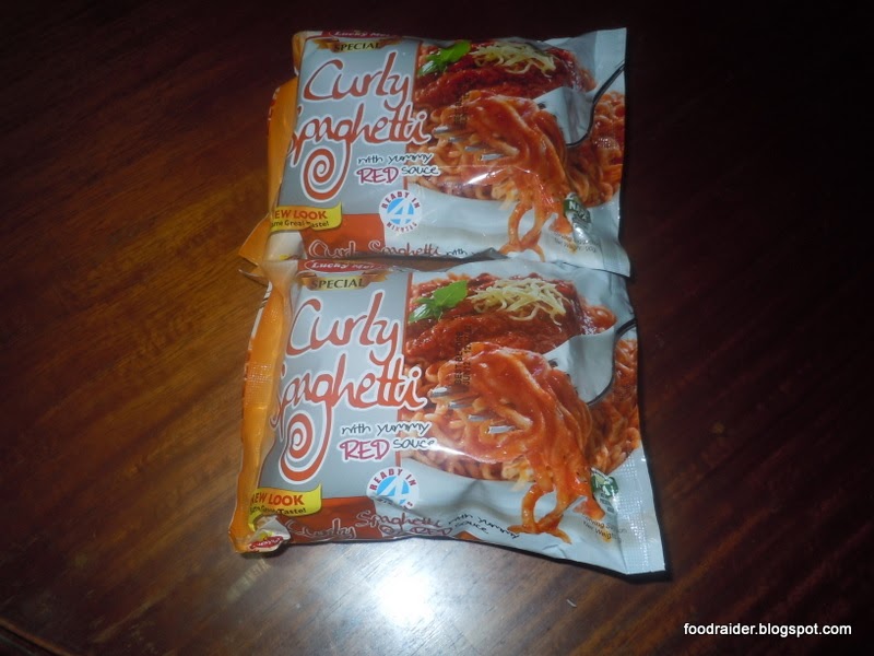 LUCKY ME CURLY SPAGHETTI WITH RED YUMMY SAUCE Food Raider