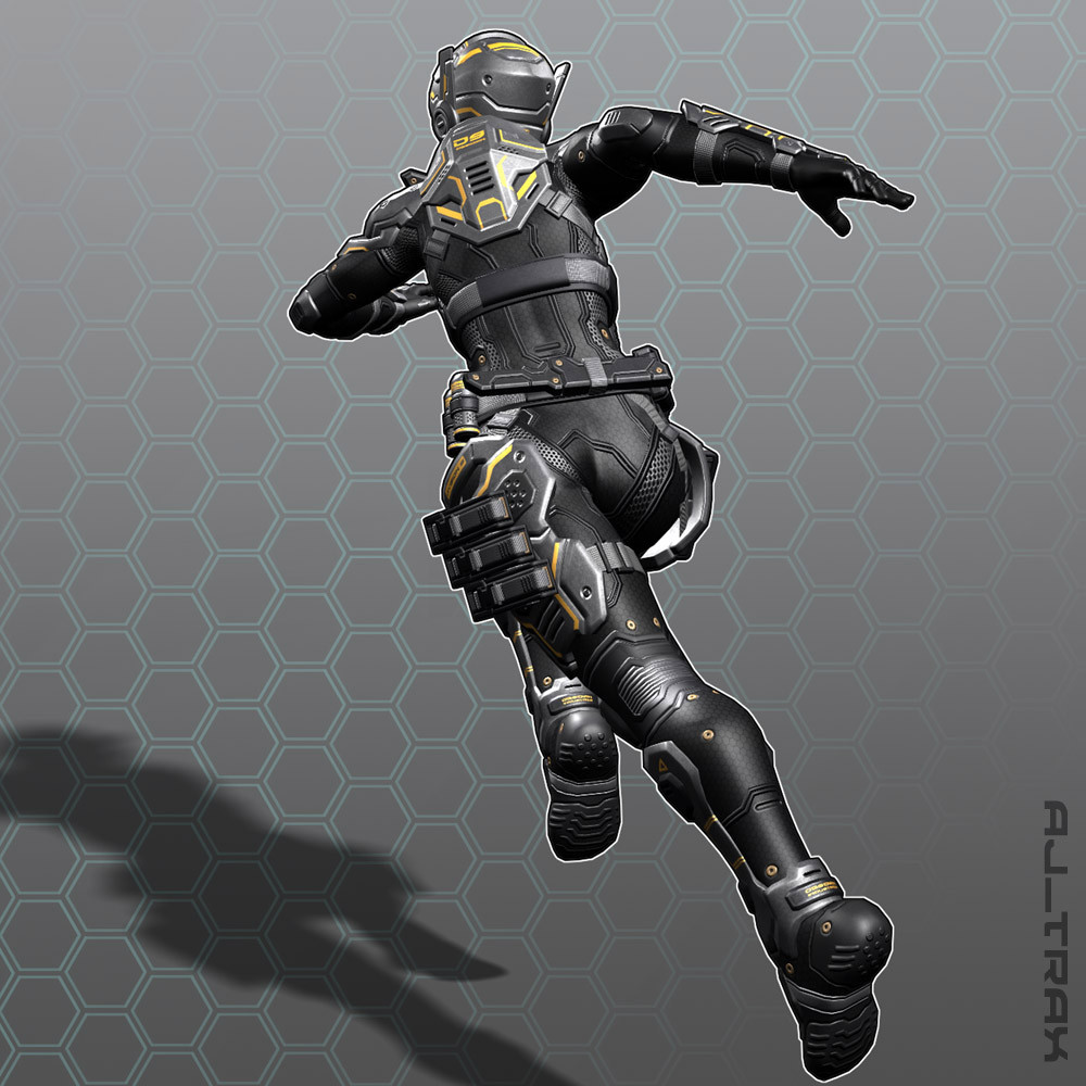 3d Art Reactor 3d Model Female Soldier Character