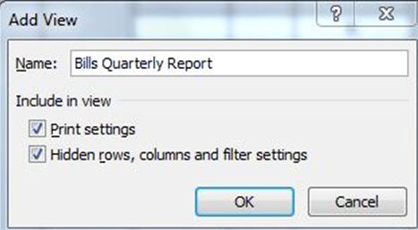 Print Multiple Custom Views Excel 2007