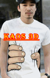Jual Kaos 3D Murah