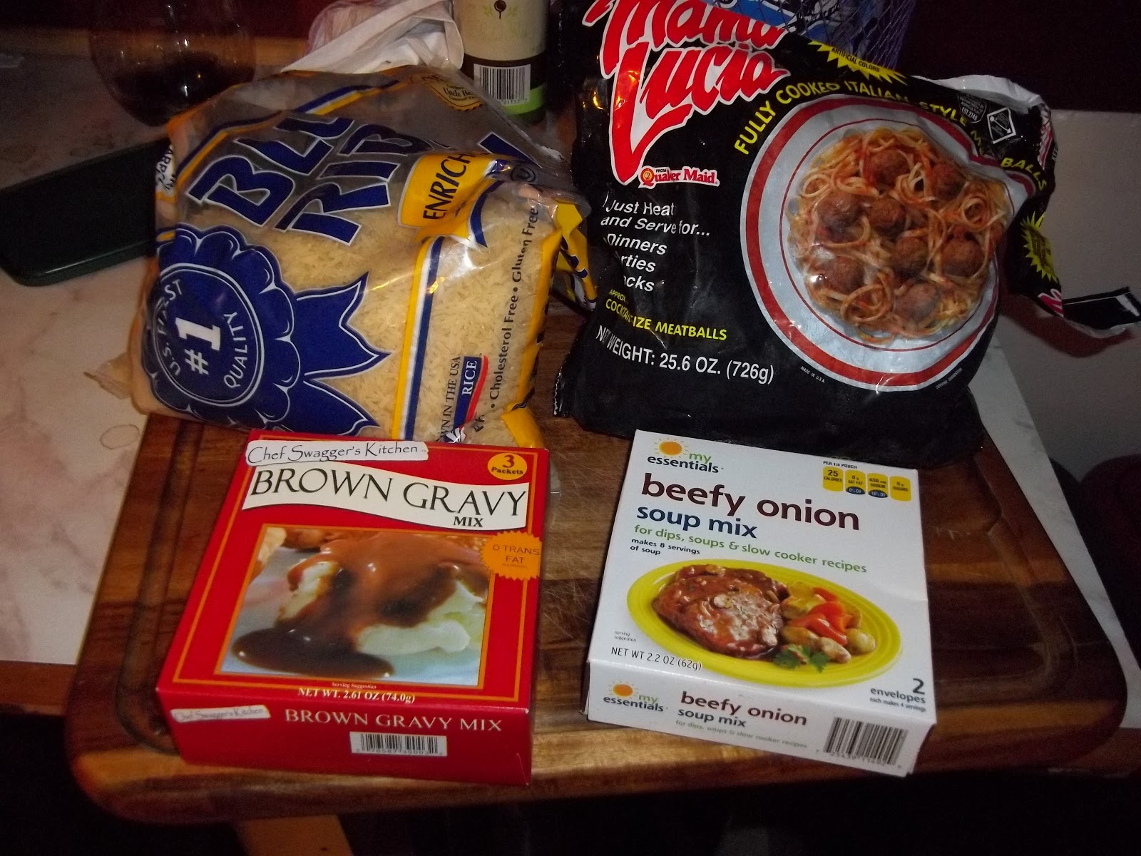 Audrey's Recipes Enjoy!!!: Meatballs and Gravy served on rice