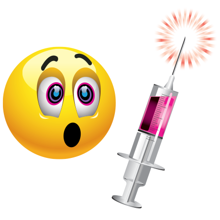 Fear of needles emoticon