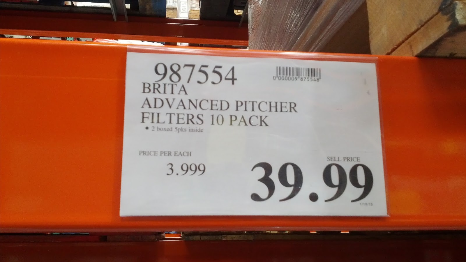 Brita Advanced Replacement Pitcher Filters (10 pk) Costco Weekender