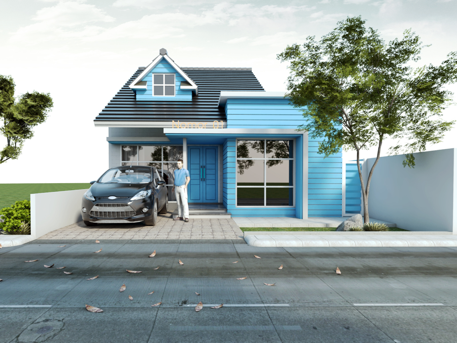 Rumah Minimalis American Style