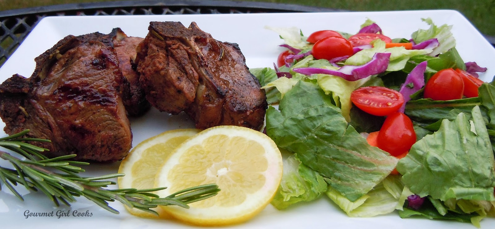 Gourmet Girl Cooks Greek Style Marinated Grilled Lamb Chops