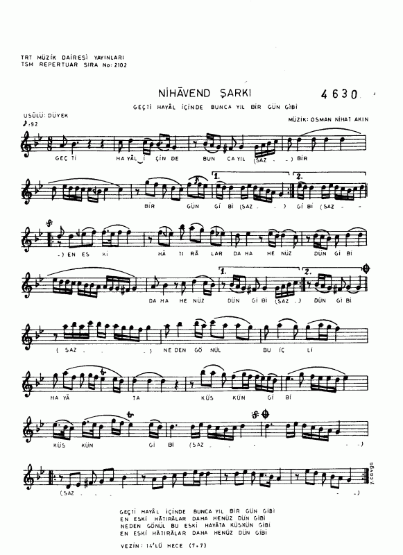 Nisan 2011 Notalar Sözleri