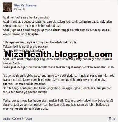 Tastimoni Vivix Shaklee Vivix Shaklee untuk kesihatan umum