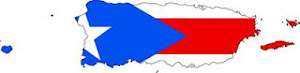 Puerto Rico-Flag map