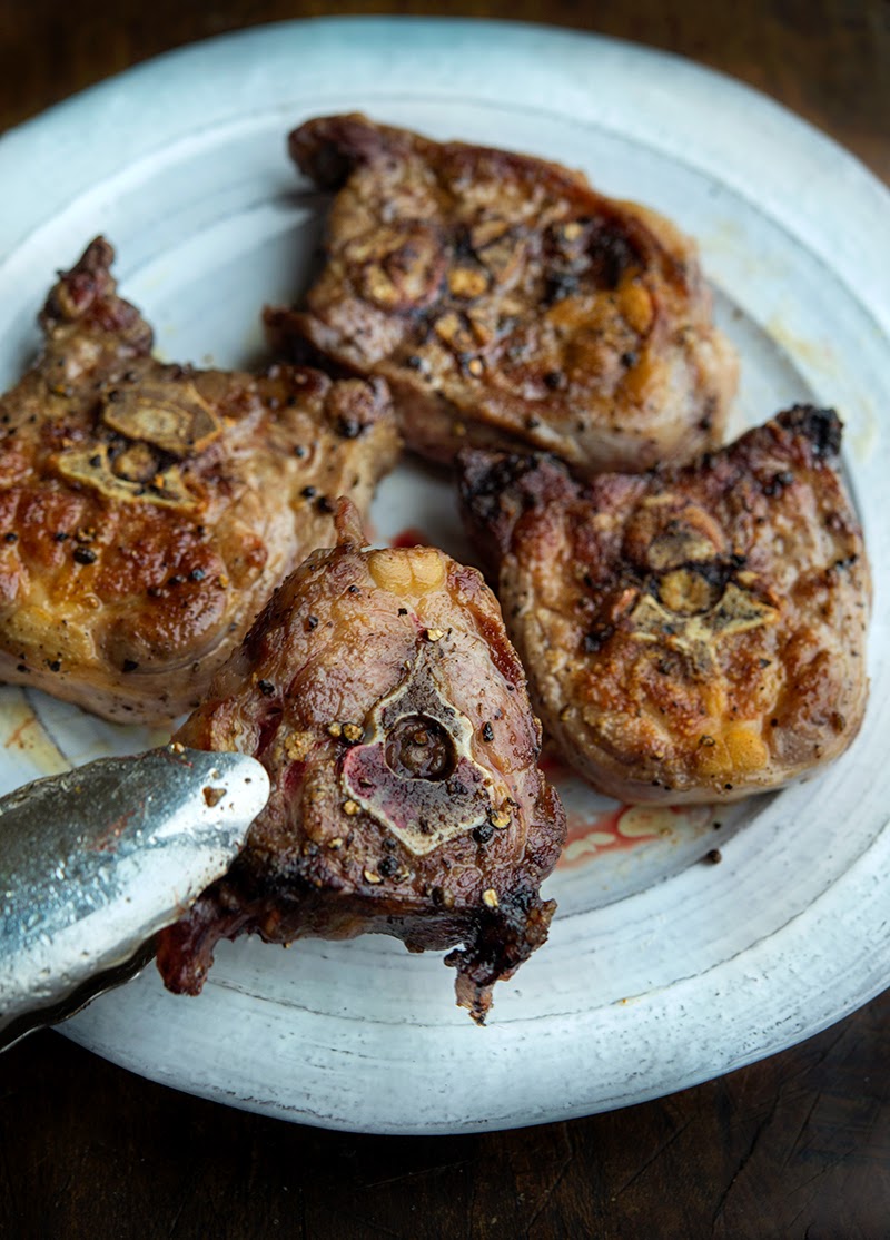 Braised Lamb Neck with Fregola Sarda WILD GREENS & SARDINES