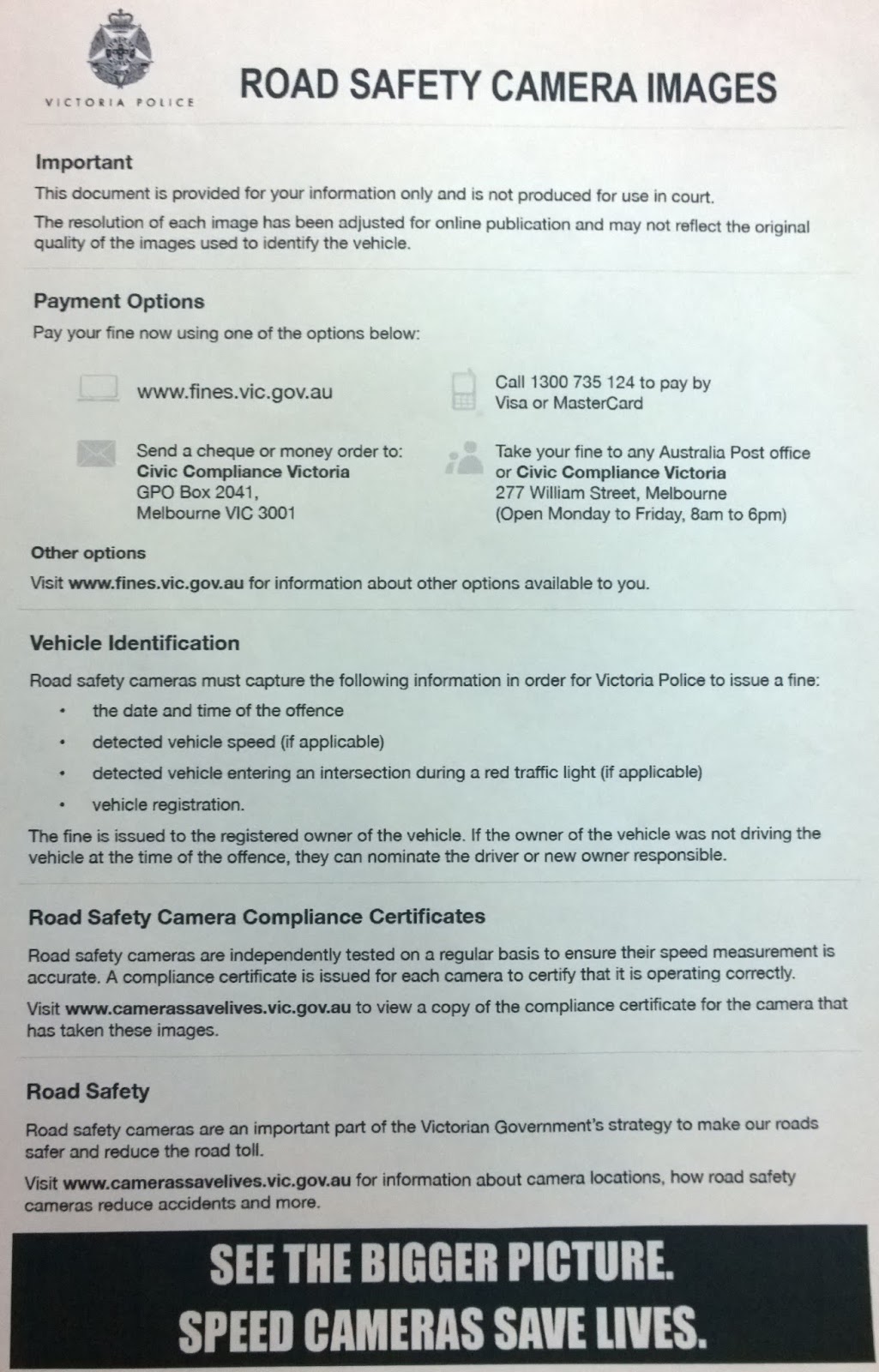 Corporate Australia Victoria Police fraud Speed and Red Light Camera