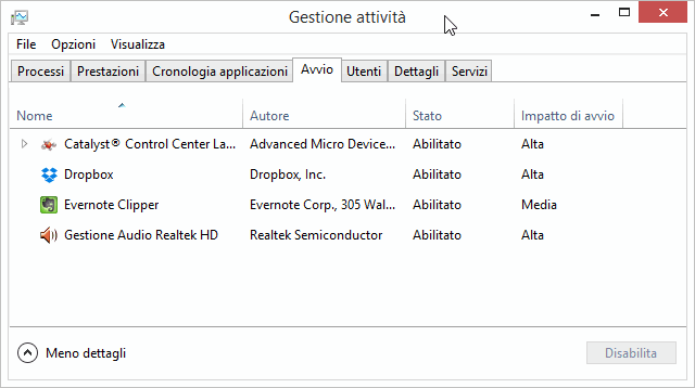 Velocizzare Windows 8 e Windows 8.1