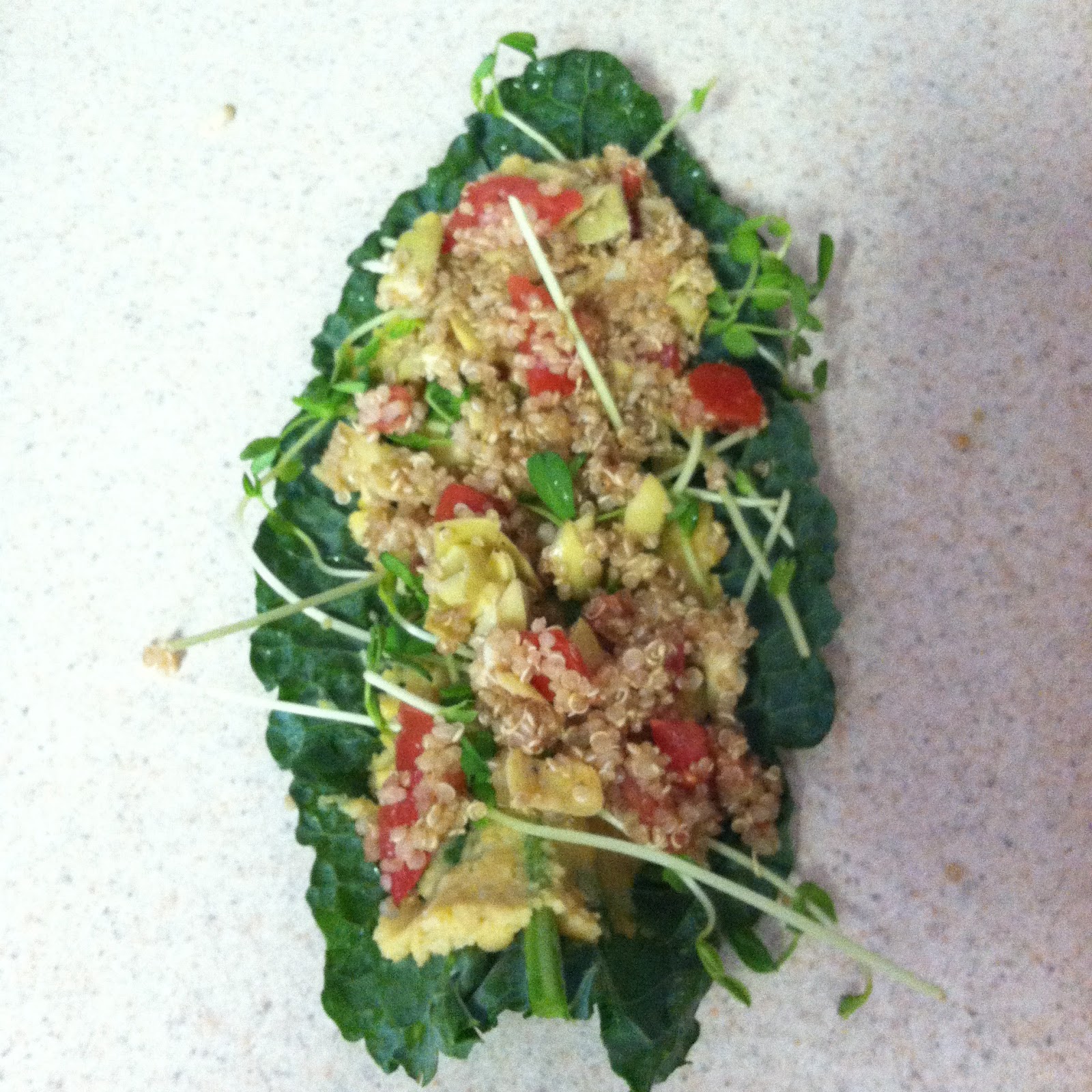 TriFoodieMD Vegan Sprouted Kale Wraps