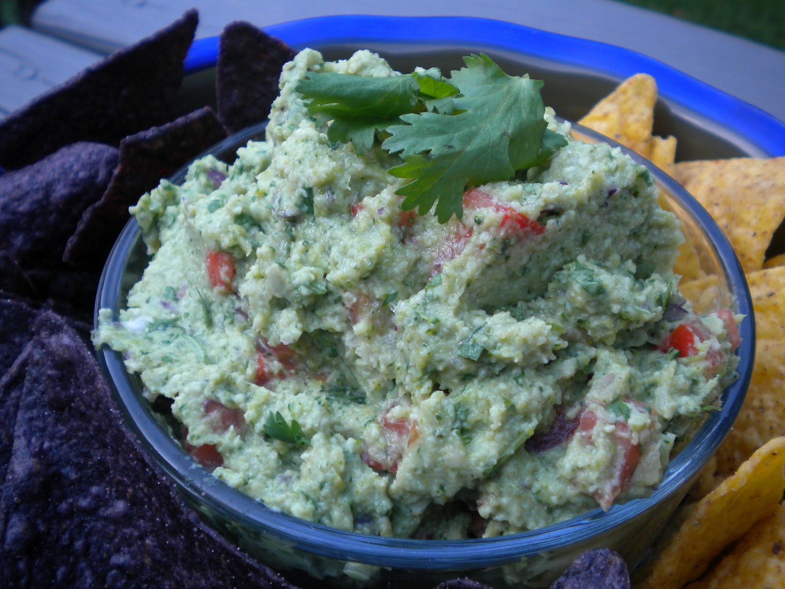 Munching on Veggies Forks or Tortilla Chips