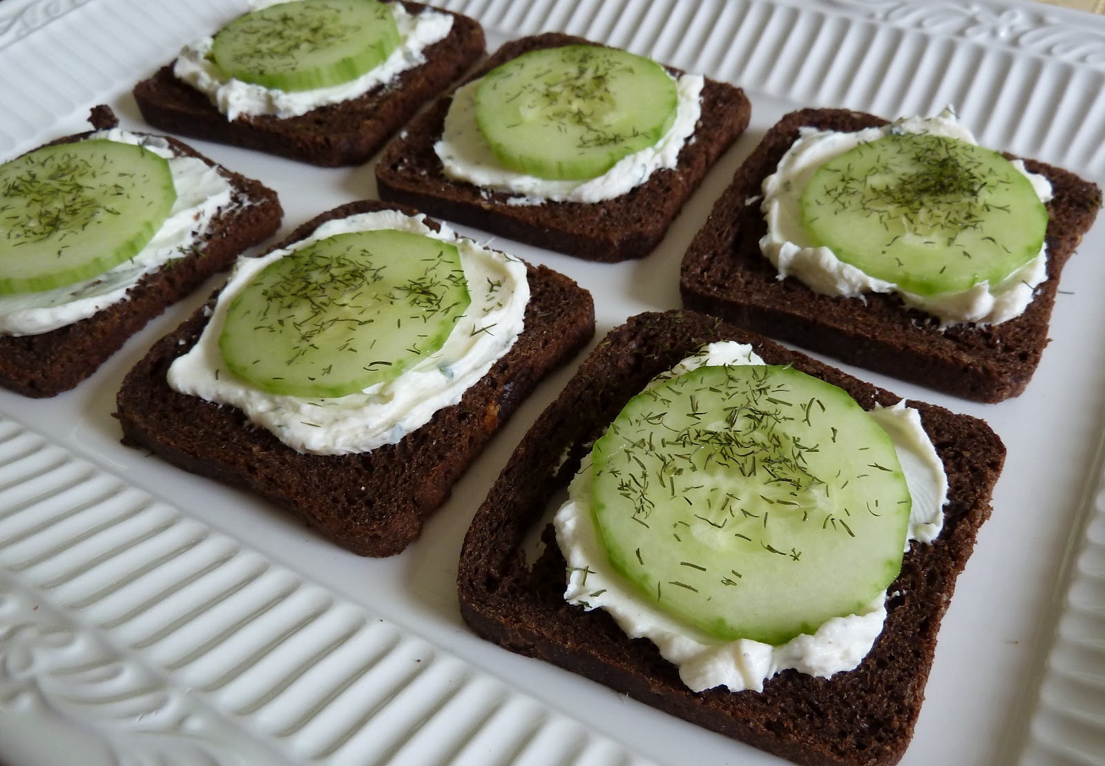 Birdy Chat Summer Recipes Cucumber Dill Sandwich Appetizers